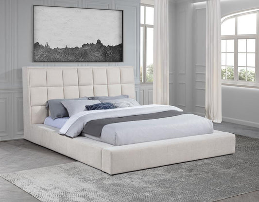 Dreux Upholstered Panel Platform Bed