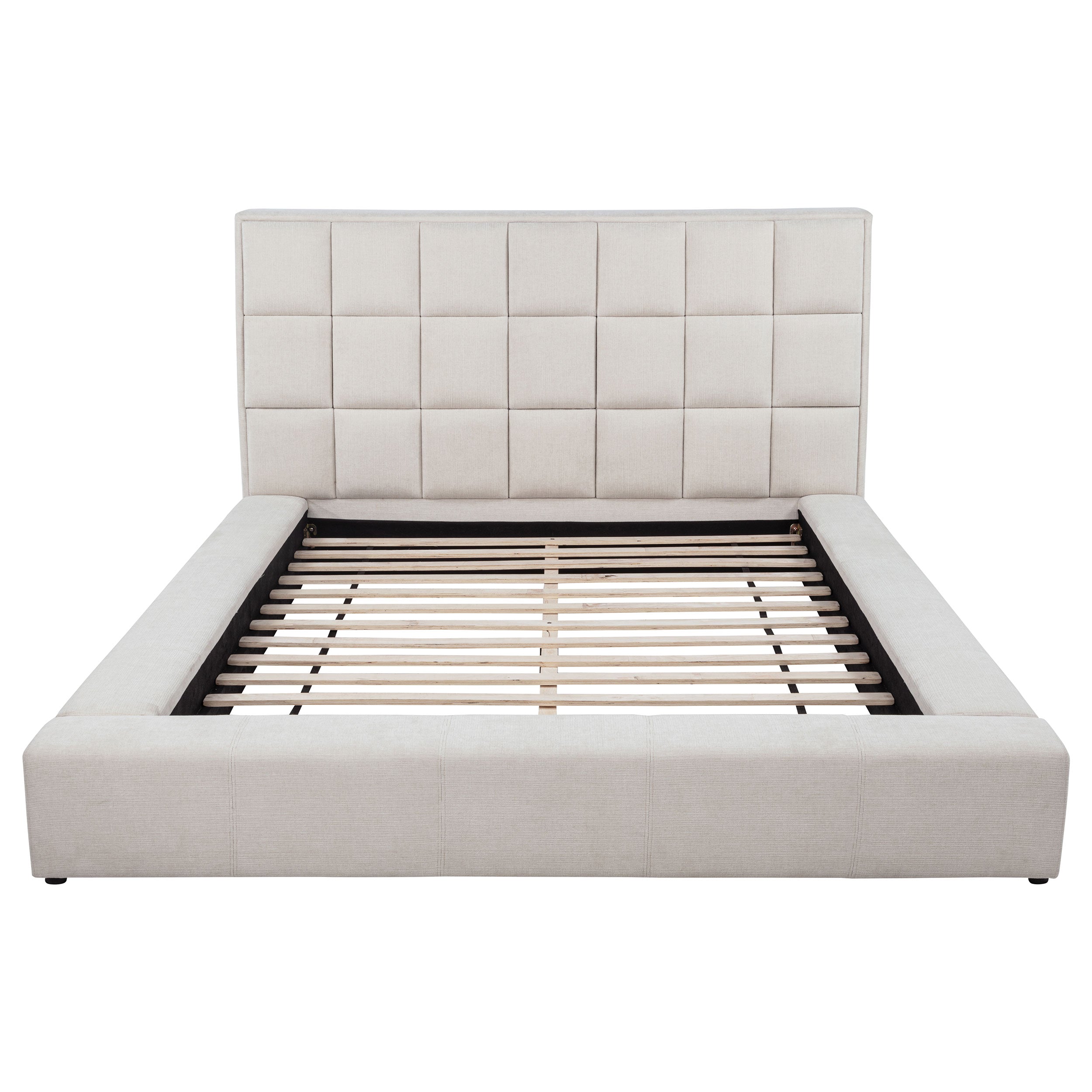 Dreux Upholstered Panel Platform Bed