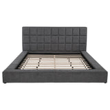 Dreux Upholstered Panel Platform Bed