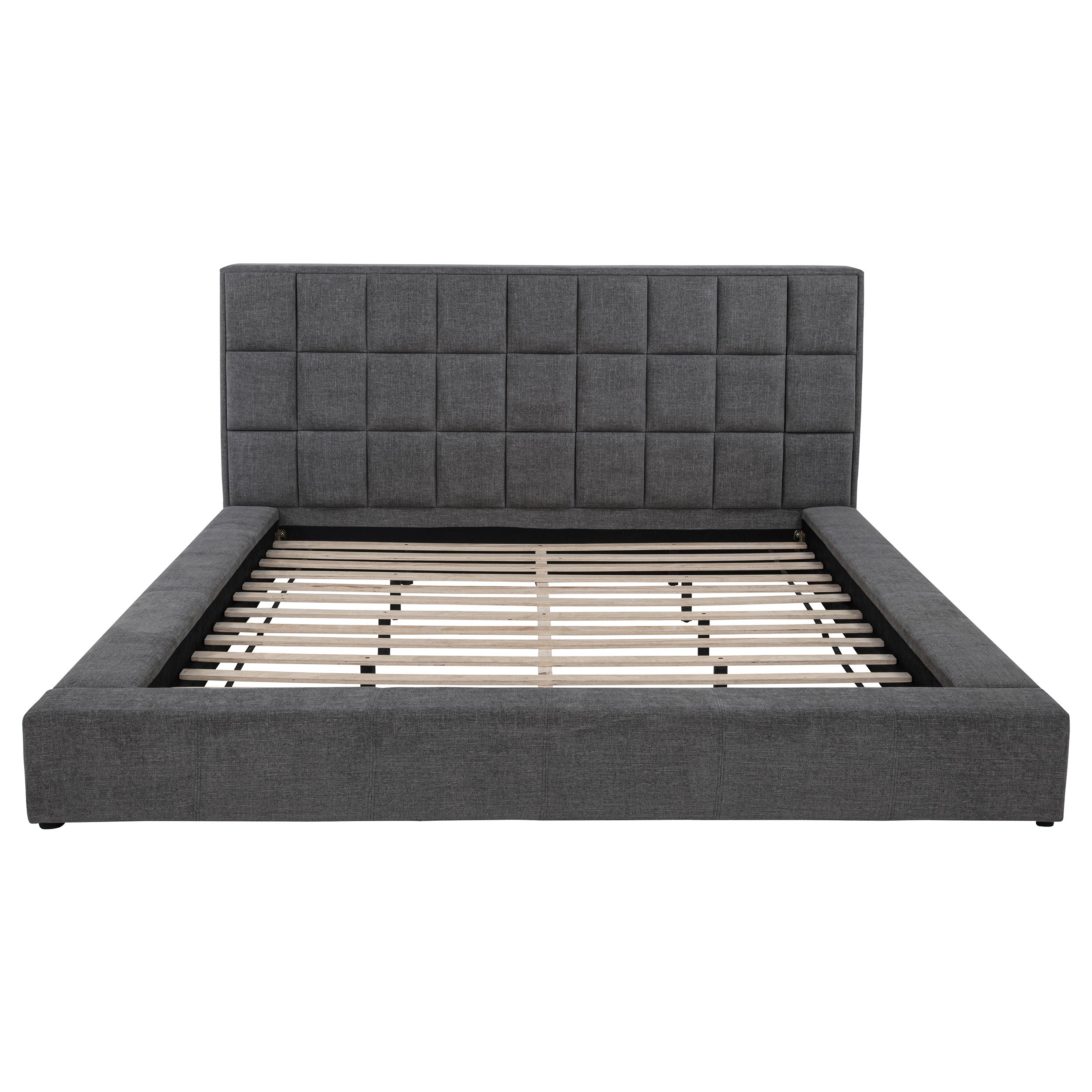 Dreux Upholstered Panel Platform Bed