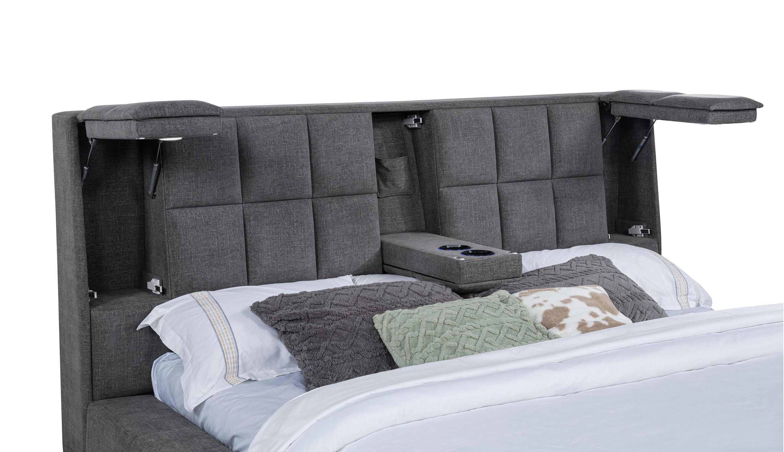 Dreux Upholstered Panel Platform Bed