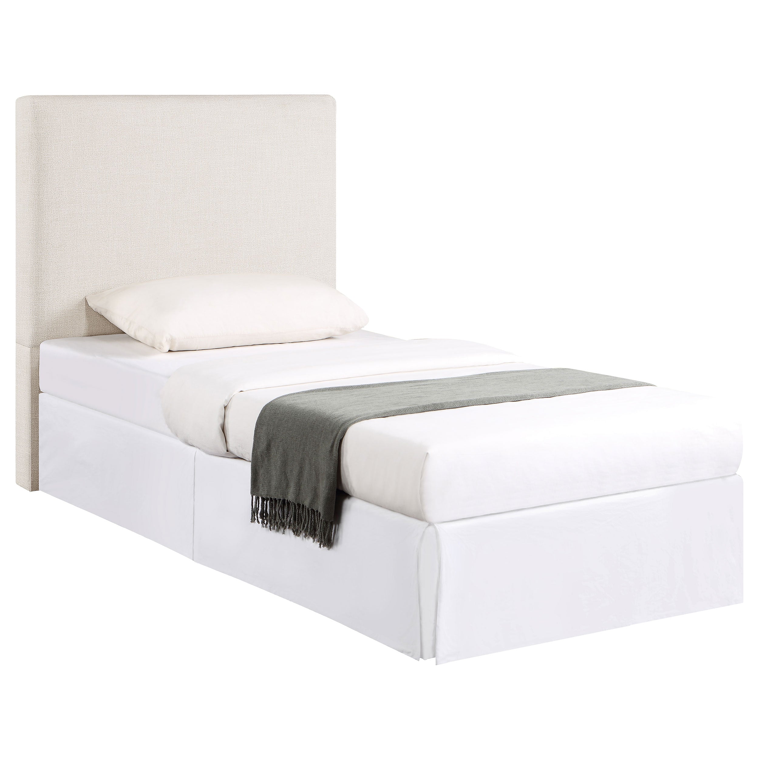Pirro Upholstered or Full Panel Headboard Sand