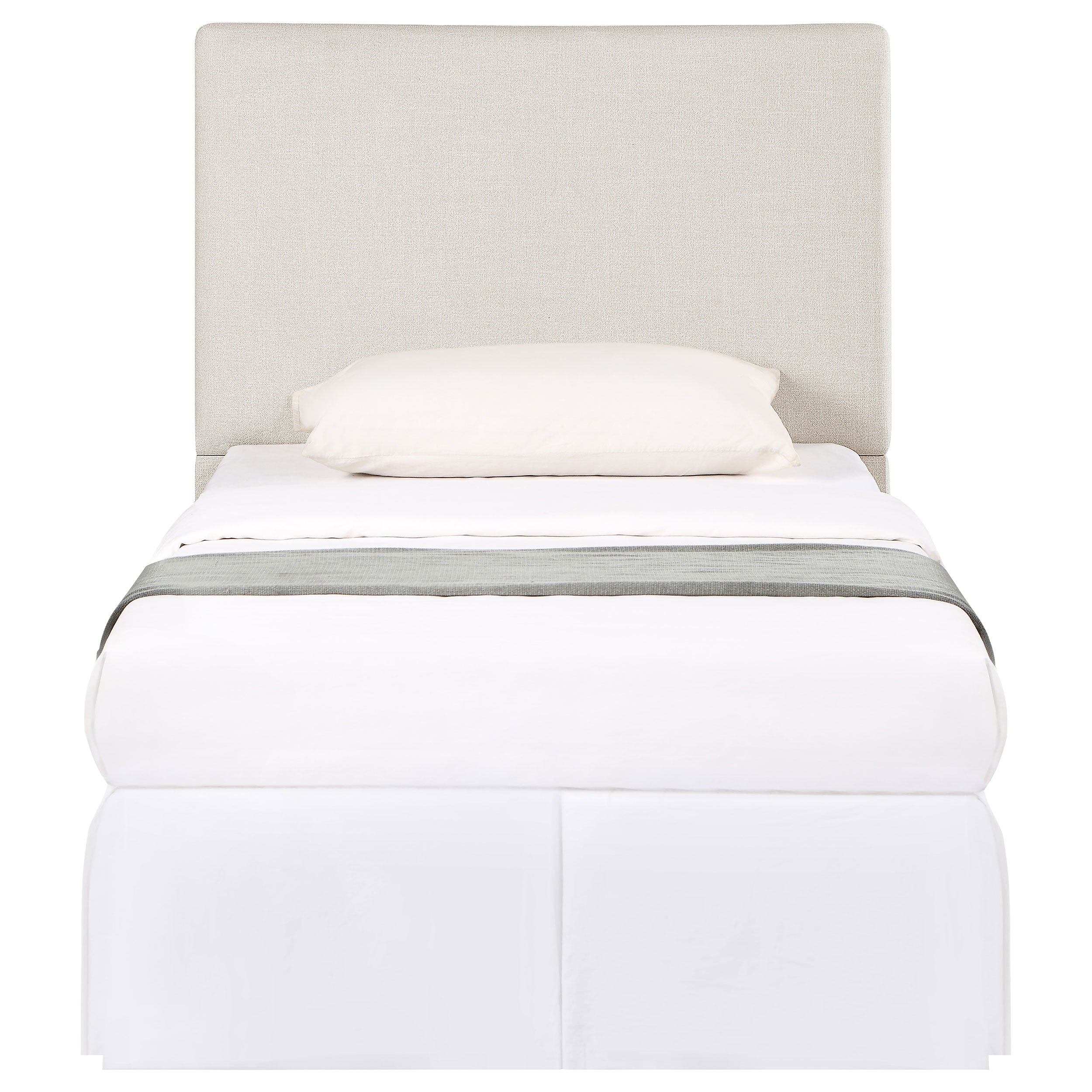 Pirro Upholstered or Full Panel Headboard Sand
