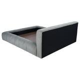 Wilshire Upholstered Platform Bed Grey