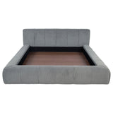Wilshire Upholstered Platform Bed Grey