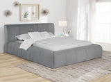 Wilshire Upholstered Platform Bed Grey