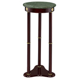 Edite Round Marble Top Plant Stand Merlot