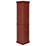 Appledale 6-shelf Corner Curio Display Cabinet Medium Brown