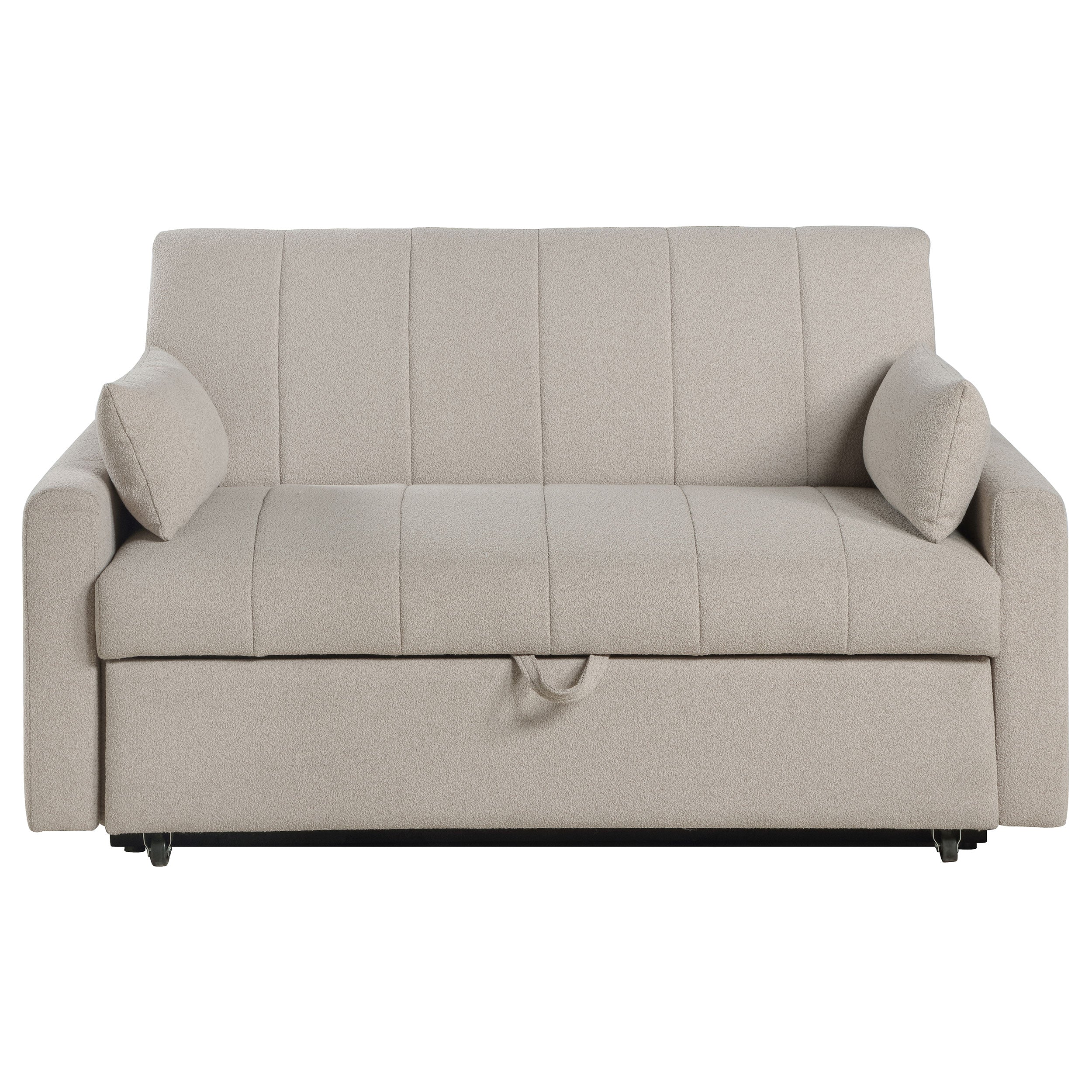 Portland Boucle Upholstered Sleeper Sofa Bed
