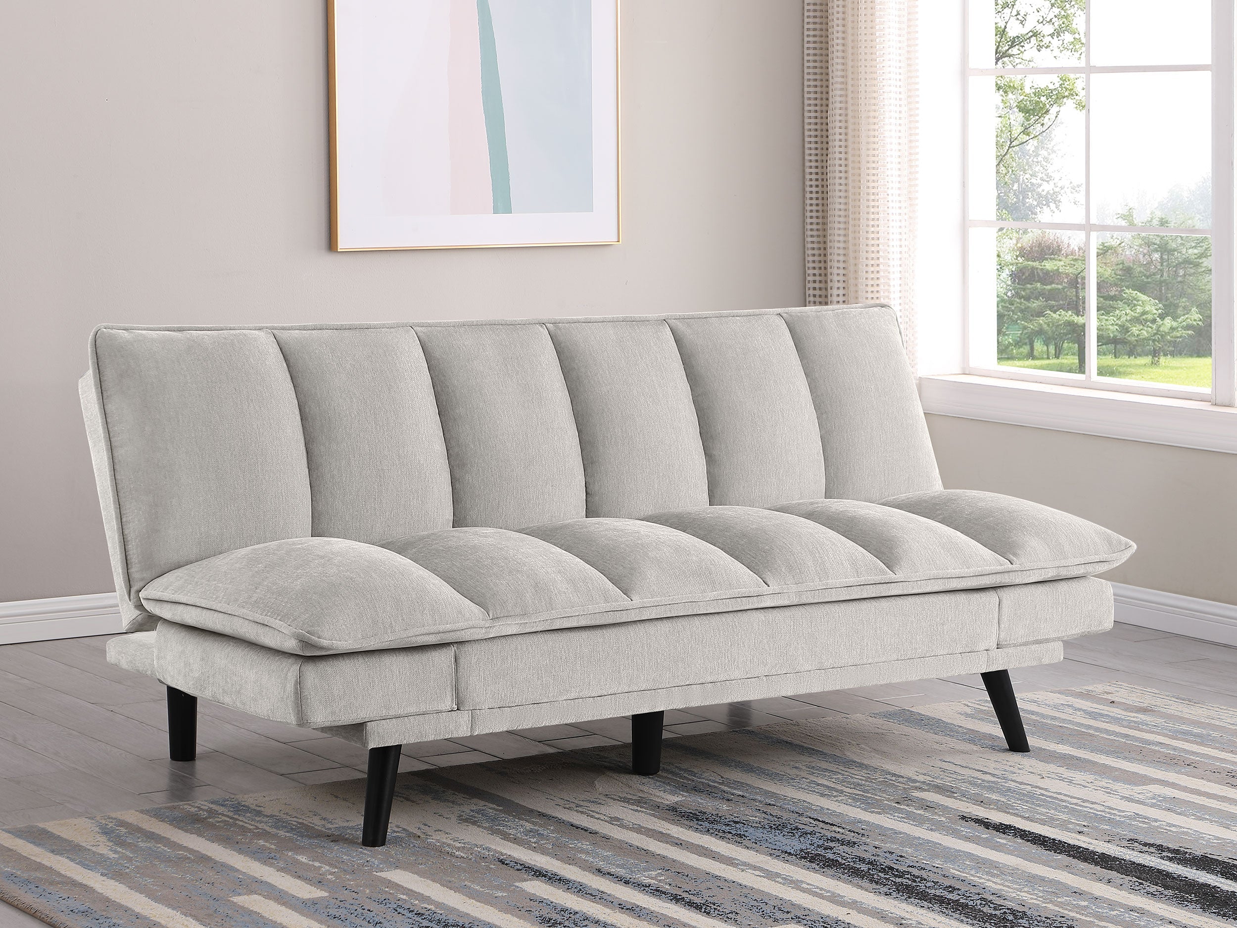 Laredo Upholstered Tufted Convertible Sofa Bed