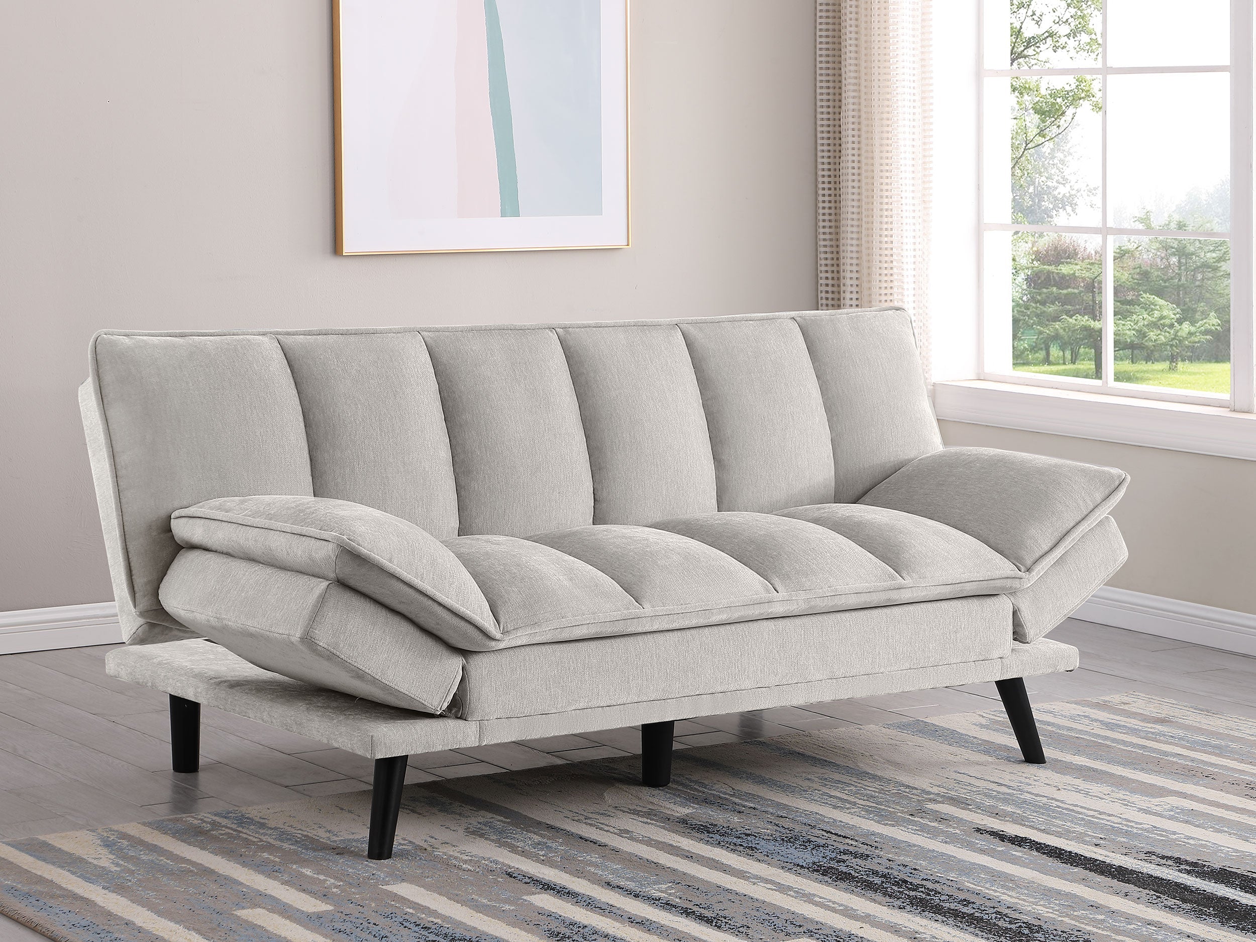 Laredo Upholstered Tufted Convertible Sofa Bed