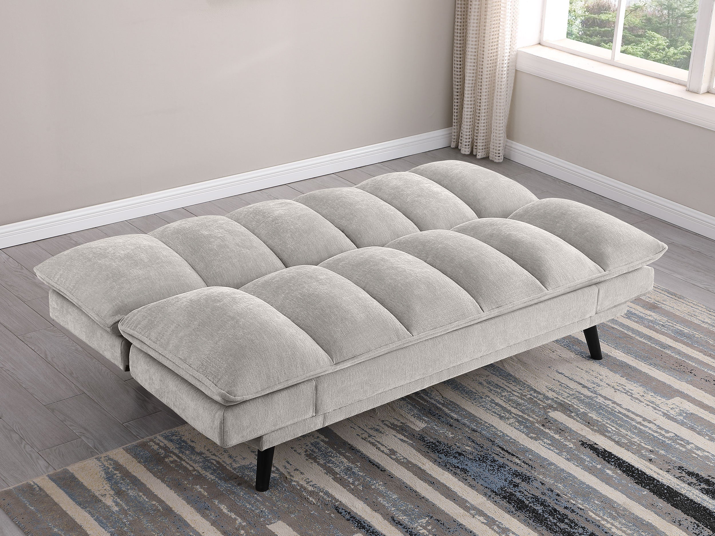 Laredo Upholstered Tufted Convertible Sofa Bed
