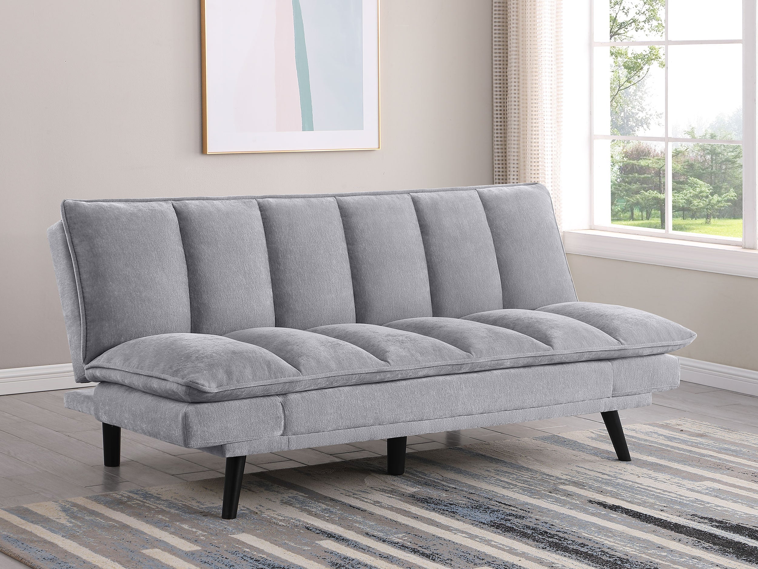 Laredo Upholstered Tufted Convertible Sofa Bed