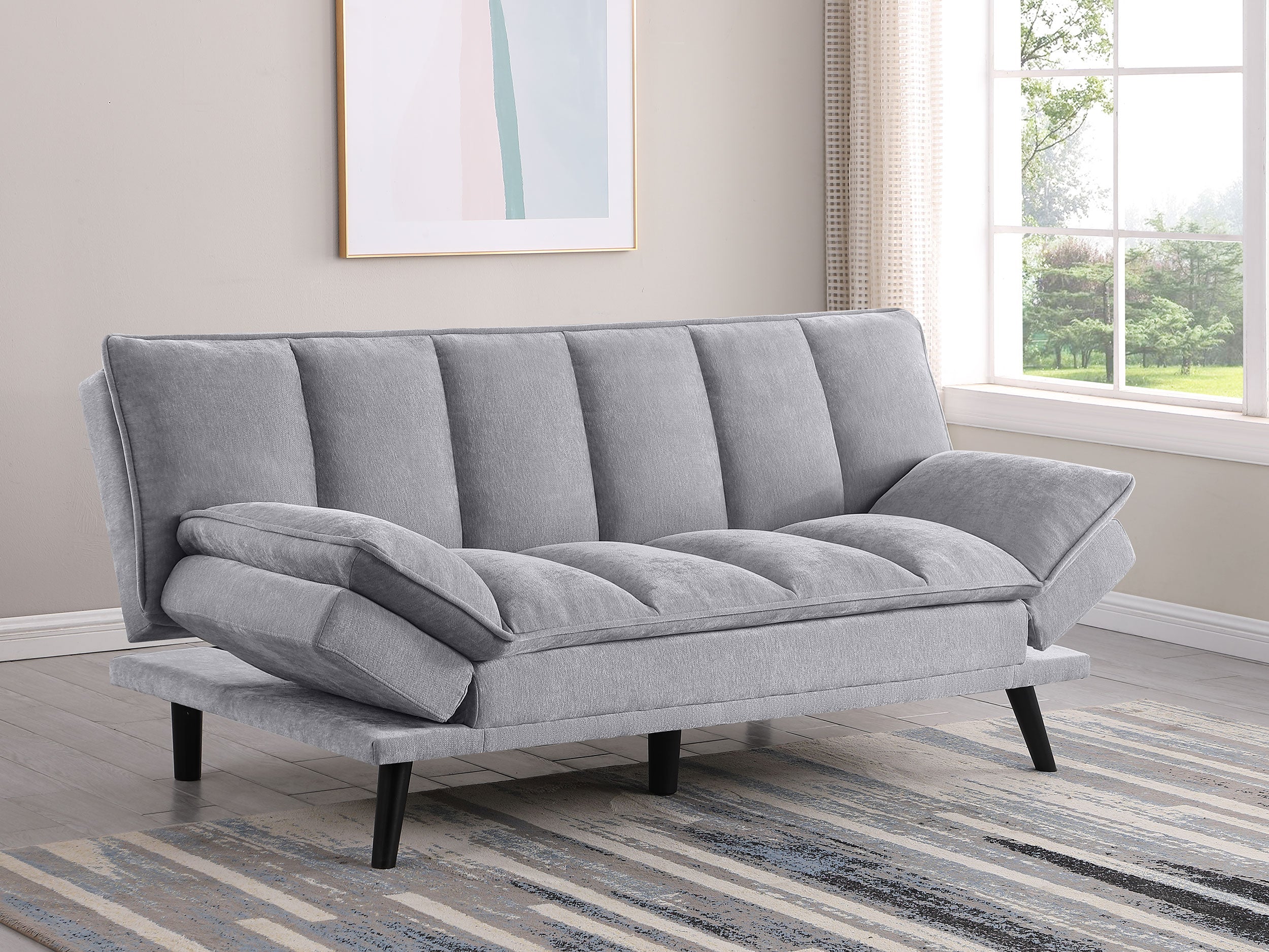 Laredo Upholstered Tufted Convertible Sofa Bed