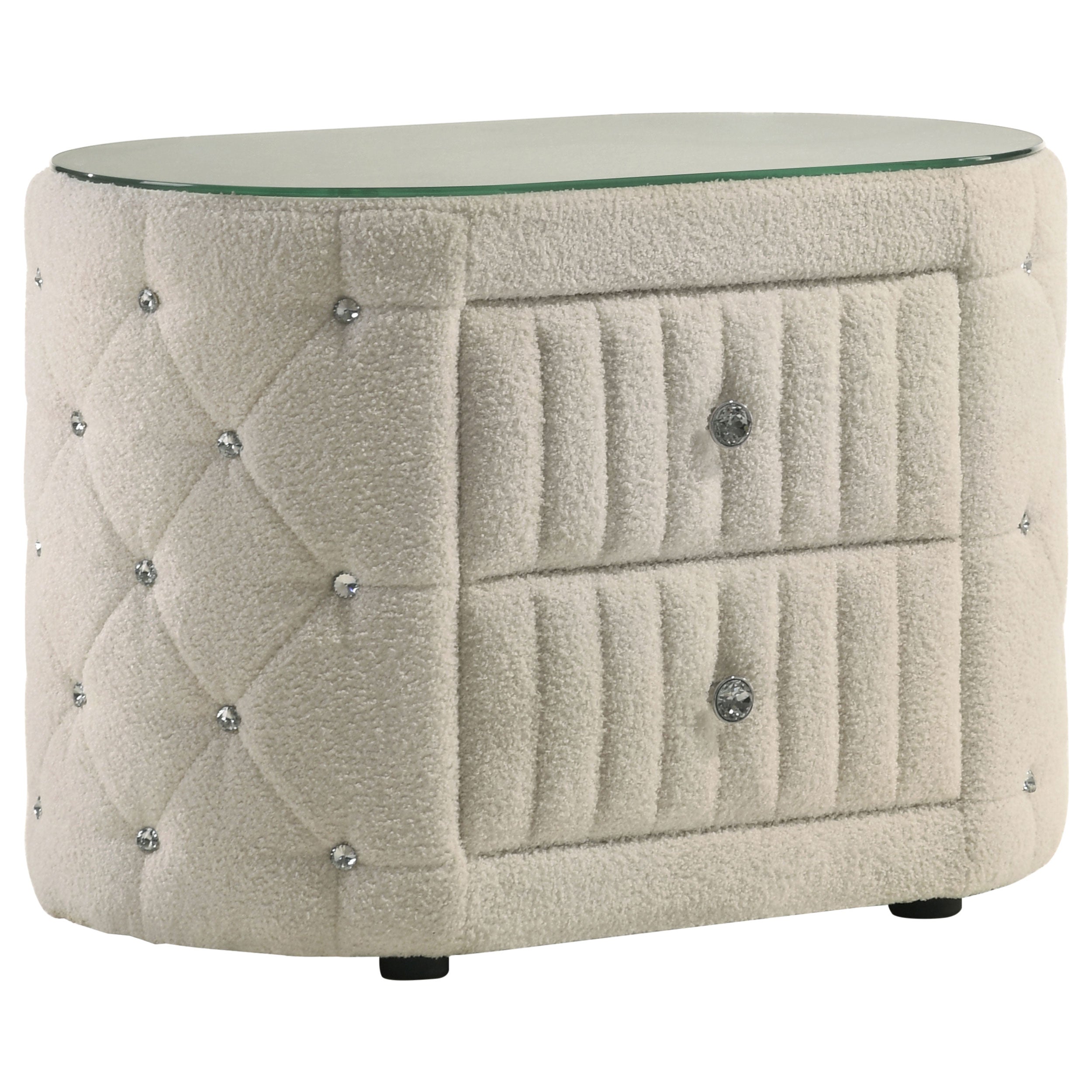 Sonya Upholstered Bedroom Set Ivory