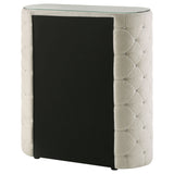 Sonya 5-drawer Upholstered Bedroom Chest of Drawers Ivory