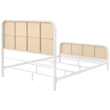 Lanewood Open Cane Webbing Metal Bed