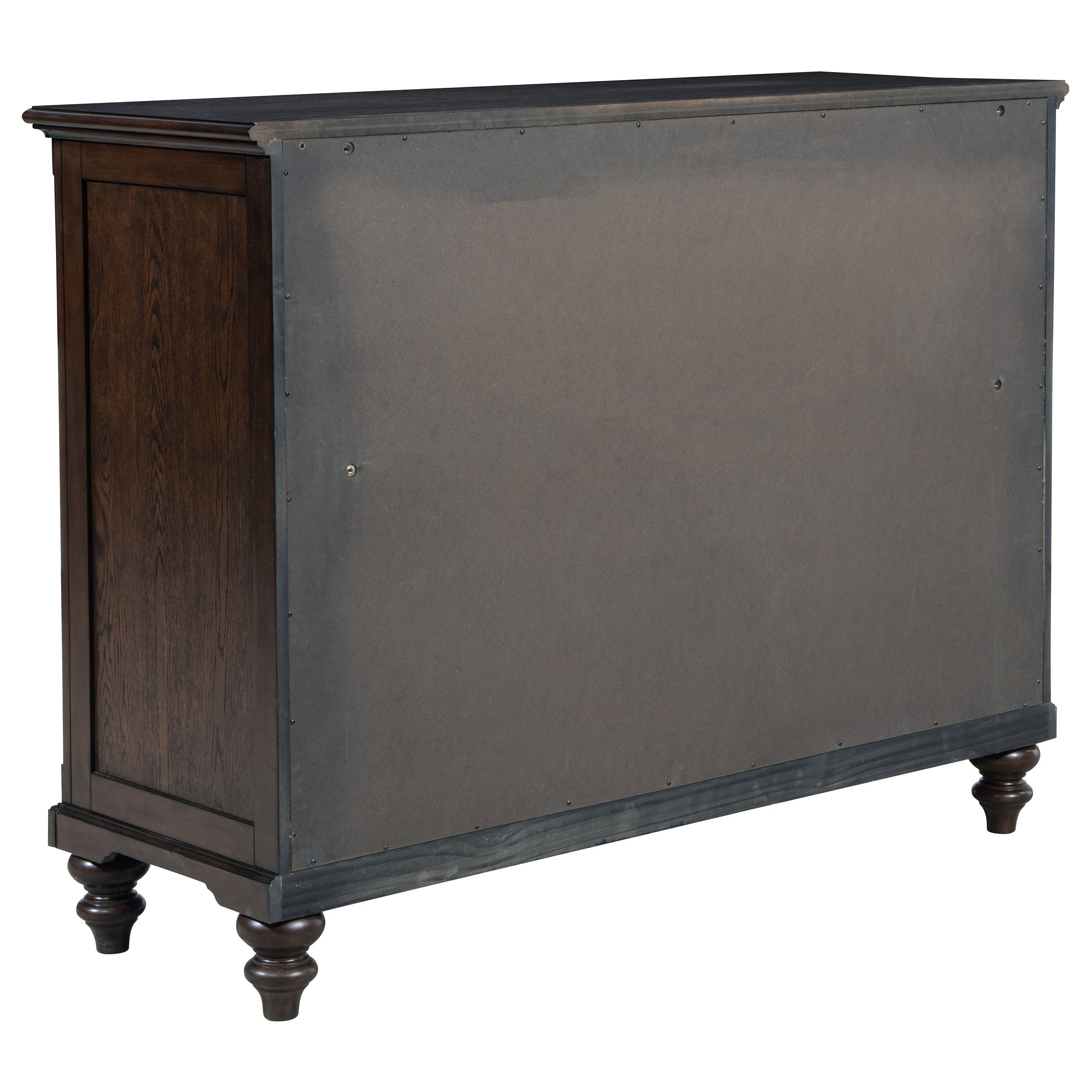 Devon Bedroom Set Wine Red and Dark Oak