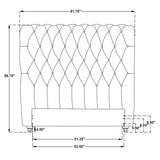 Devon 57-inch Upholstered Headboard