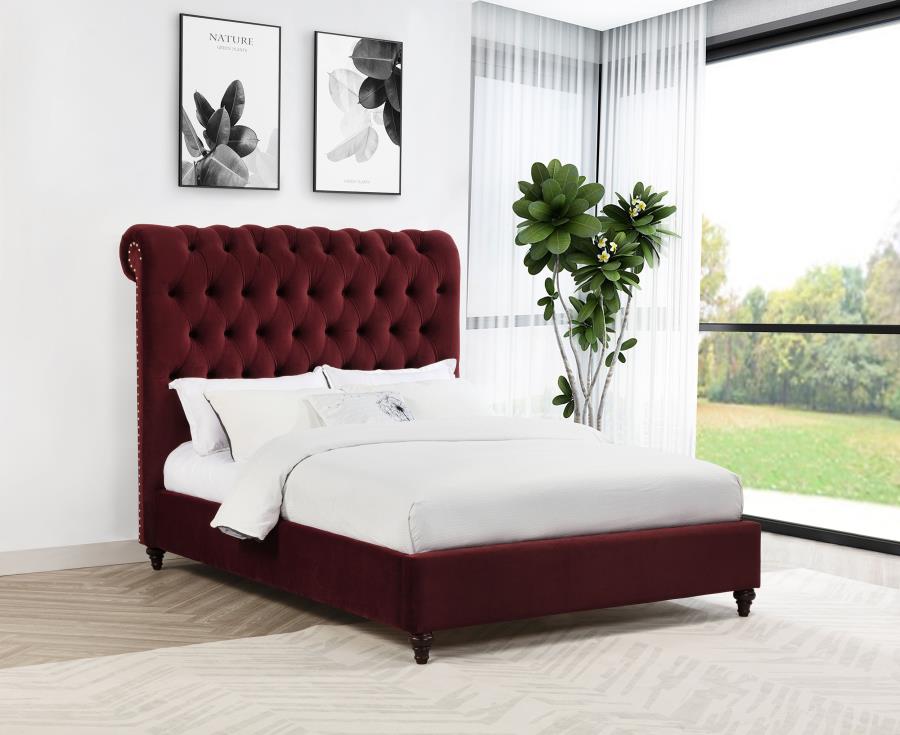 Devon 57-inch Upholstered Panel Bed
