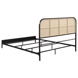 Amherst Radio Weave Rattan Metal Bed