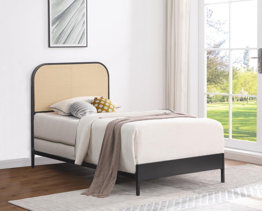 Amherst Radio Weave Rattan Metal Bed
