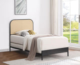 Amherst Radio Weave Rattan Metal Bed