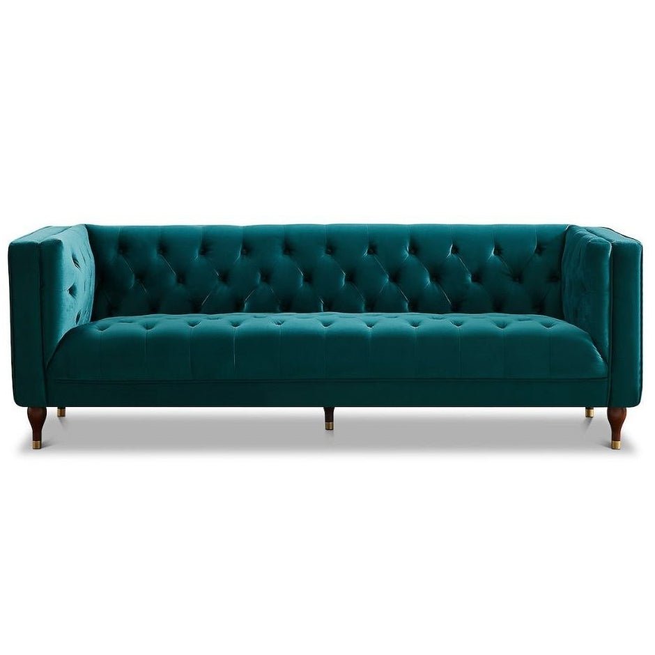 Houston Modern Sofa (Teal - Velvet)