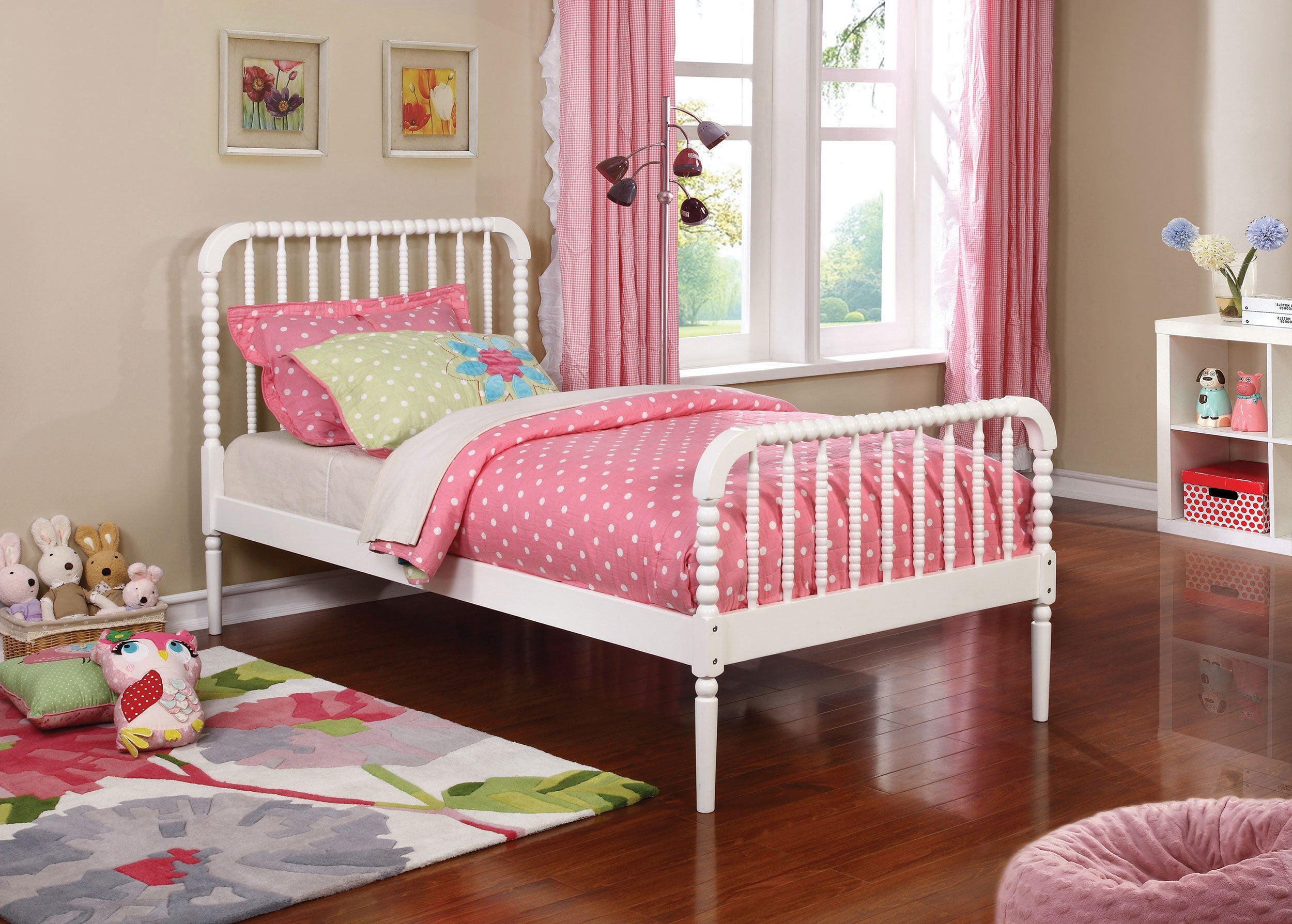 Jones Wood Twin Open Frame Bed