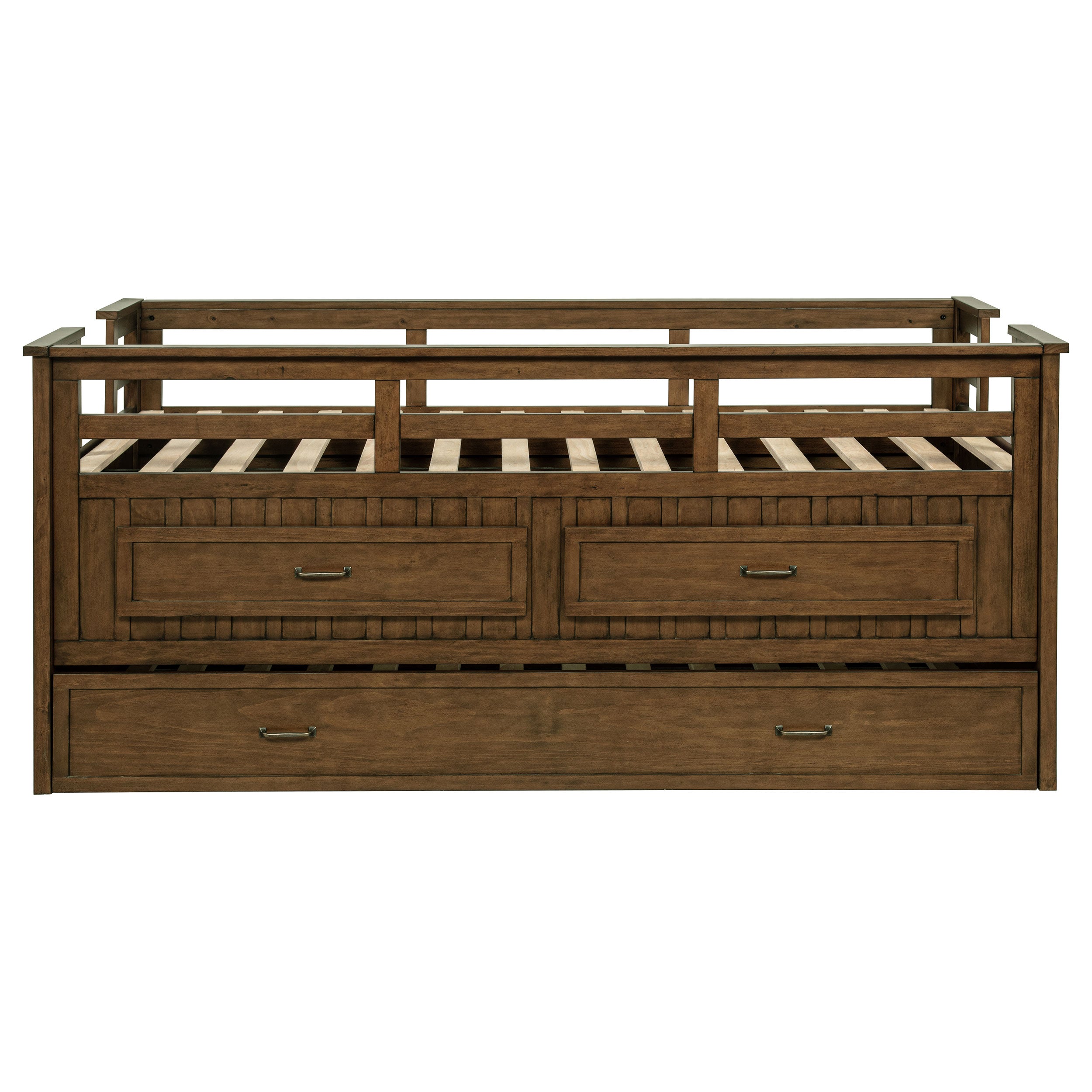 Carlsbad Wood Twin Captains Bed With Trundle