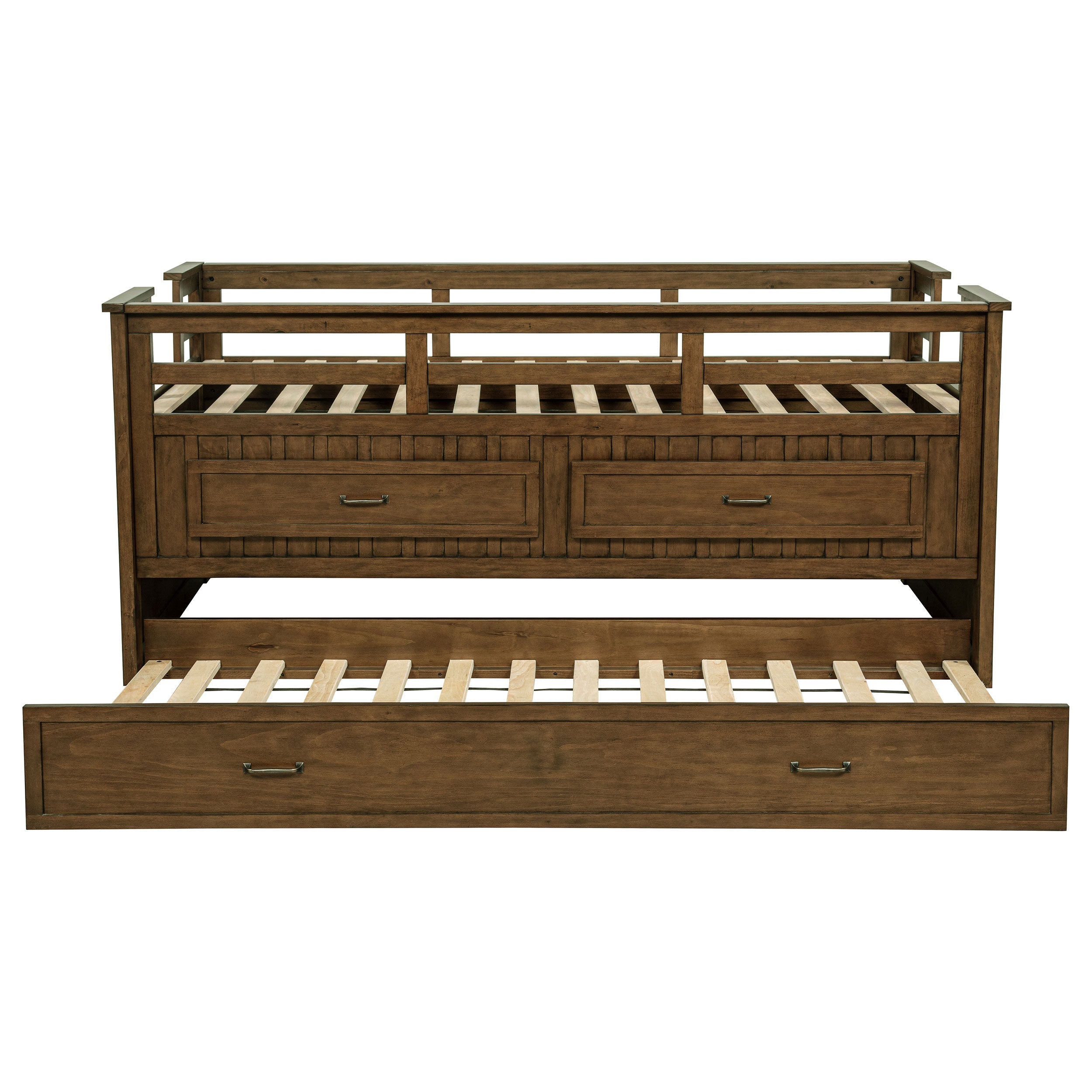 Carlsbad Wood Twin Captains Bed With Trundle
