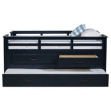 Carlsbad Wood Twin Captains Bed With Trundle