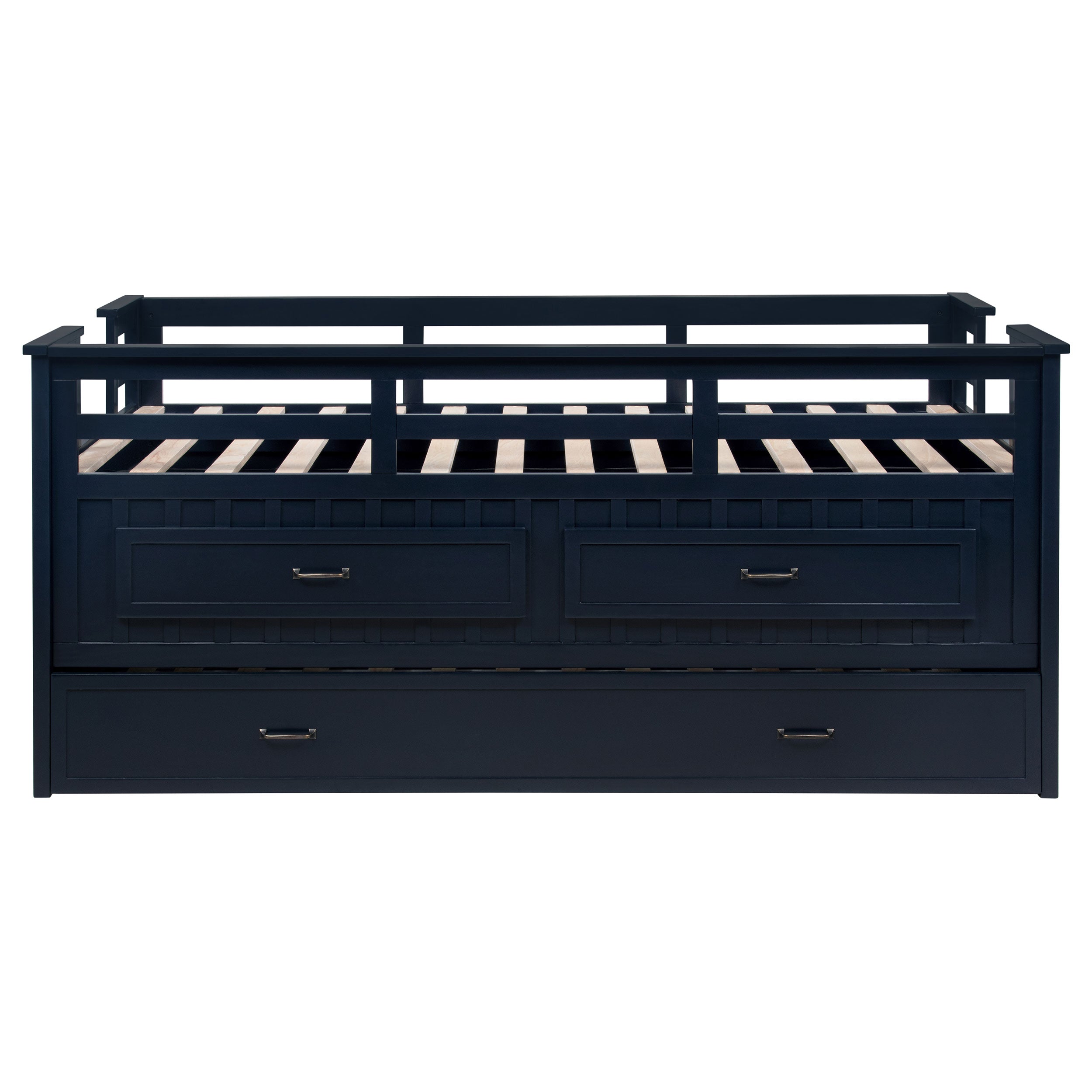 Carlsbad Wood Twin Captains Bed With Trundle