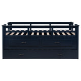 Carlsbad Wood Twin Captains Bed With Trundle