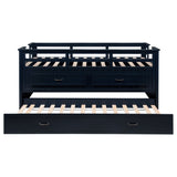 Carlsbad Wood Twin Captains Bed With Trundle