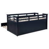 Carlsbad Wood Twin Captains Bed With Trundle