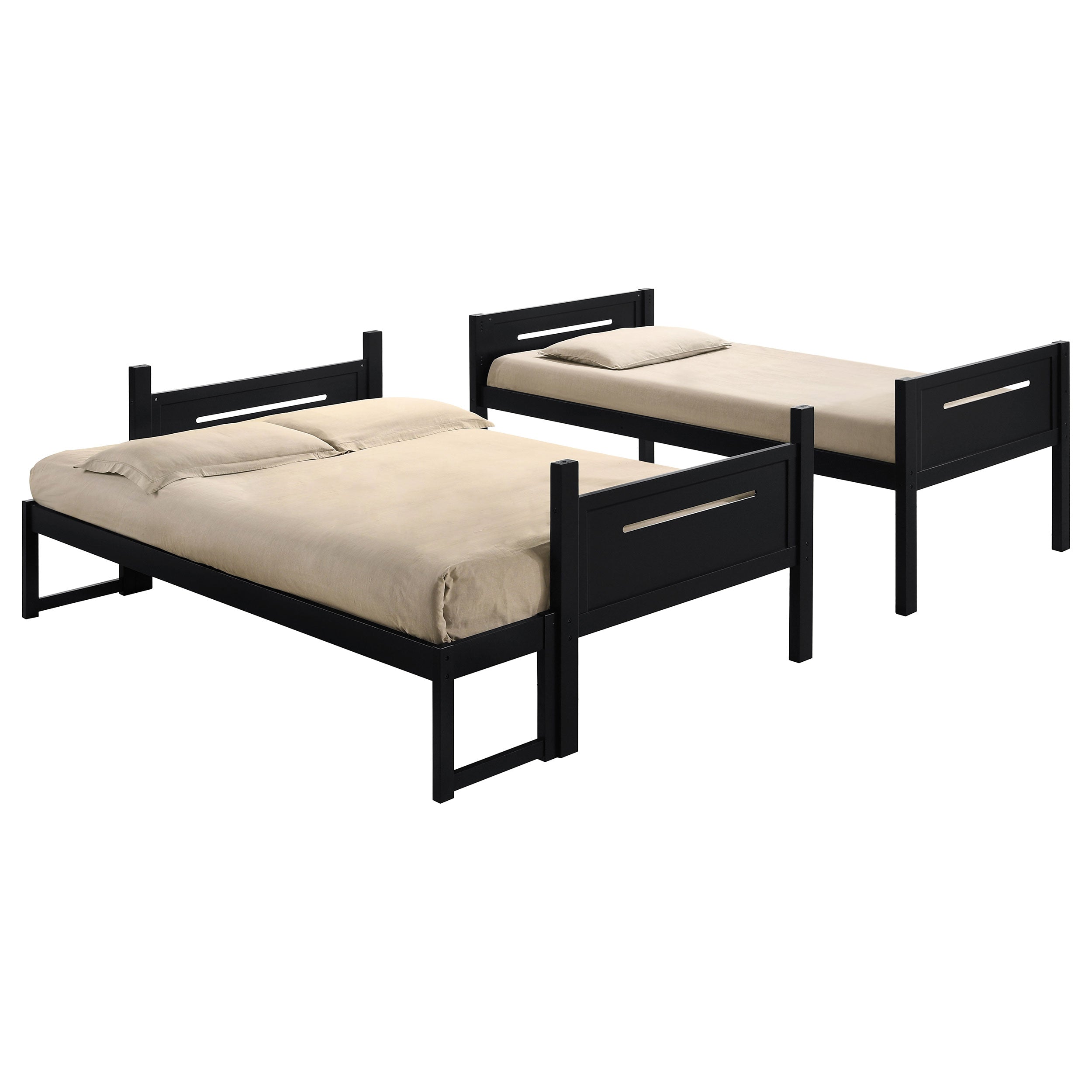 Littleton Wood Twin Over Twin Bunk Bed Espresso