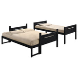 Littleton Wood Twin Over Twin Bunk Bed Espresso