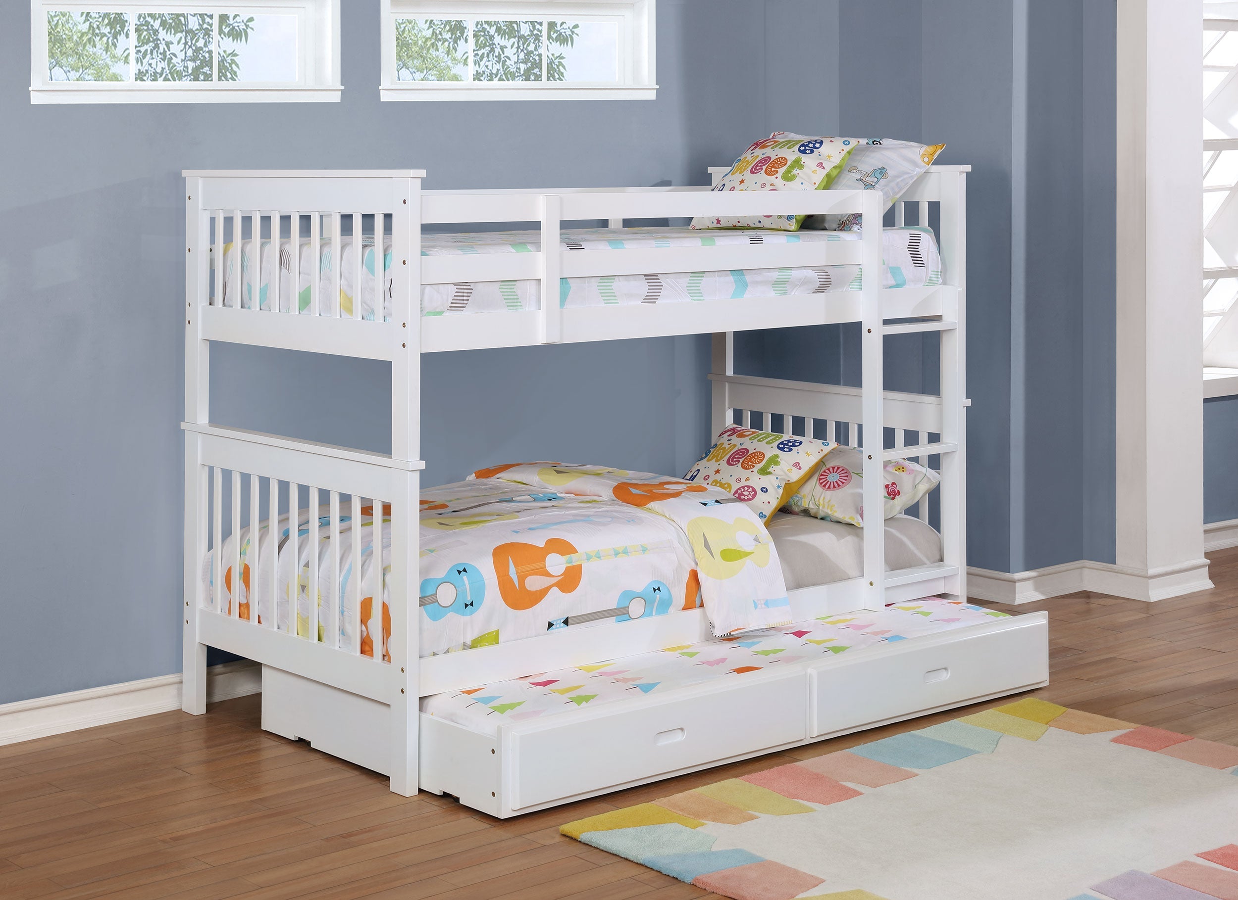 Chapman Wood Twin Over Twin Bunk Bed