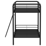 Carson Metal Twin Over Twin Bunk Bed Glossy