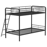 Carson Metal Twin Over Twin Bunk Bed Glossy