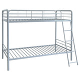 Carson Metal Twin Over Twin Bunk Bed Glossy