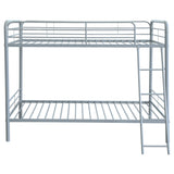 Carson Metal Twin Over Twin Bunk Bed Glossy