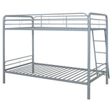 Carson Metal Twin Over Twin Bunk Bed Glossy