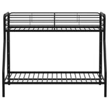 Carson Metal Twin Over Twin Bunk Bed Glossy