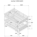 Chapman Wood Twin Over Twin Bunk Bed