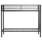 Alevera Metal Twin Over Twin Bunk Bed with Ladder