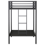 Alevera Metal Twin Over Twin Bunk Bed with Ladder