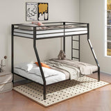 Alevera Metal Twin Over Twin Bunk Bed with Ladder