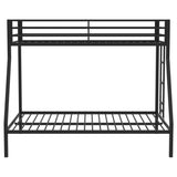 Alevera Metal Twin Over Twin Bunk Bed with Ladder